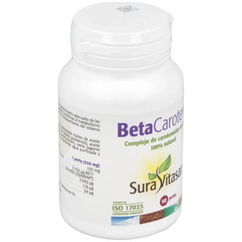 Sura vitasan betacaroteno 25000ui 90perlas | Farmacia Barata