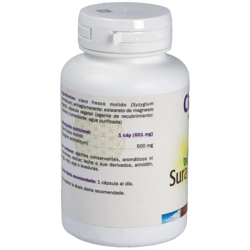 Sura vitasan clavo 500mg 100caps | Farmacia Barata