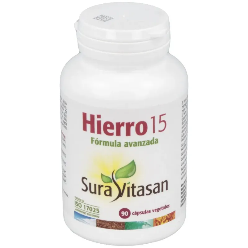 Sura vitasan hierro 15 90caps | Farmacia Barata