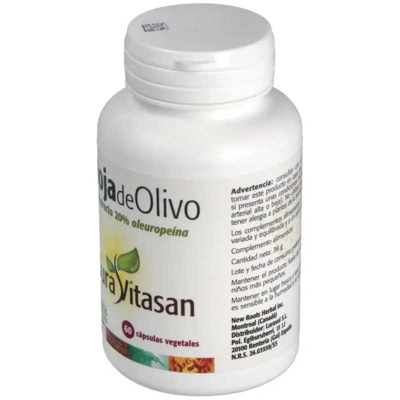 Sura vitasan hoja de olivo 60 cápsulas | Farmacia Barata