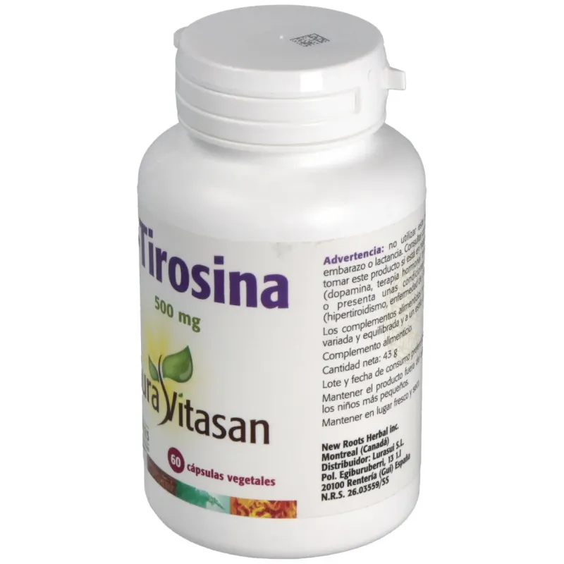 Sura vitasan l-tirosina 500mg 60caps | Farmacia Barata Sura vitasan l-tirosina 500mg 60caps | Farmacia Barata