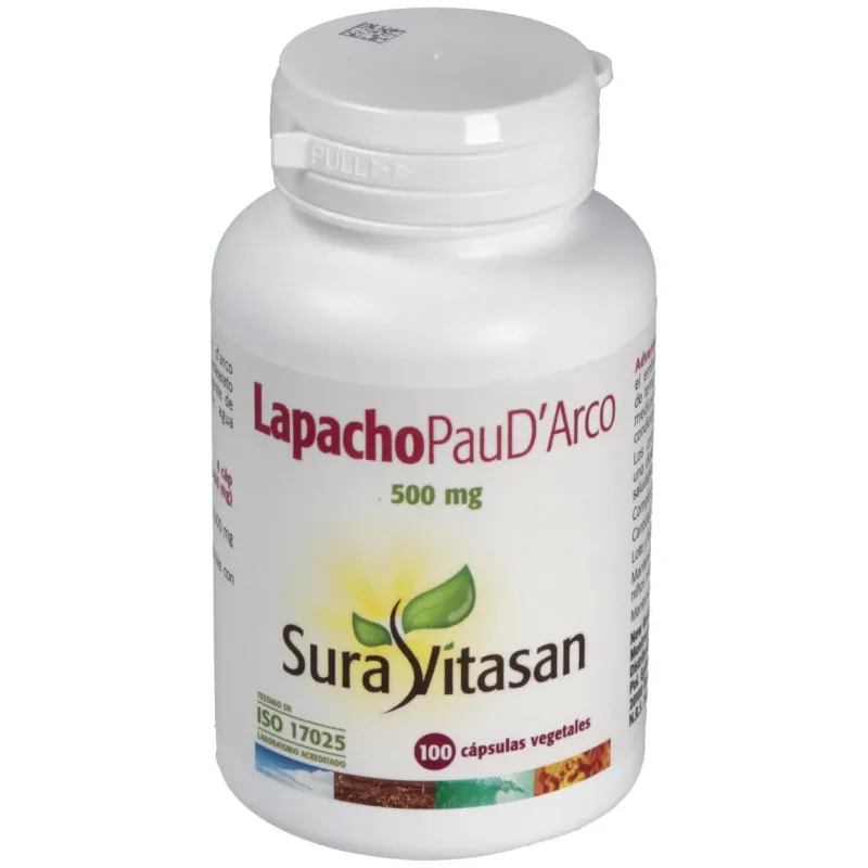 Sura vitasan lapacho pau d'arco 500mg 100 cápsulas | Farmacia Barata