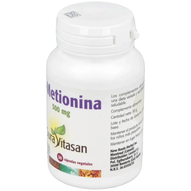 L-metionina 500mg. 50cap. | Farmacia Barata