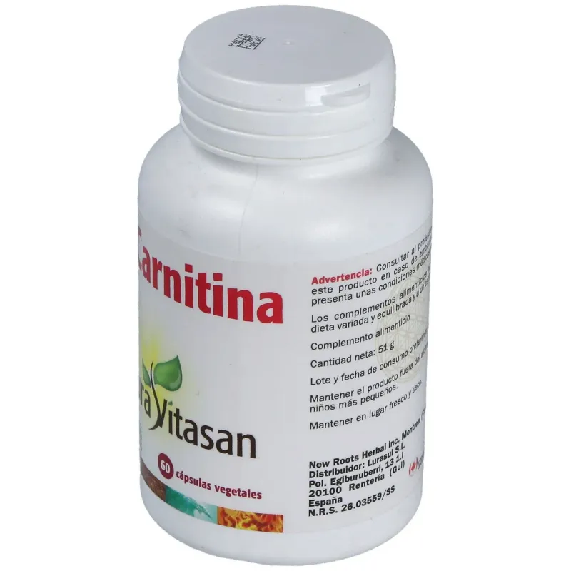 Sura vitasan l-carnitina 500mg 60caps | Farmacia Barata