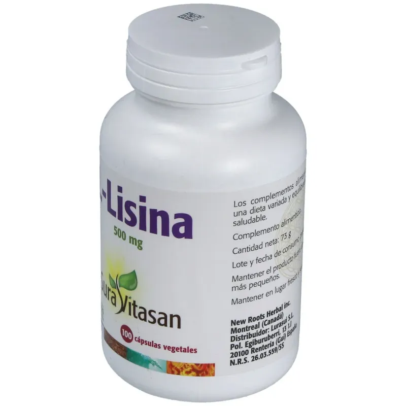 L-lisina 500mg. 100cap. | Farmacia Barata