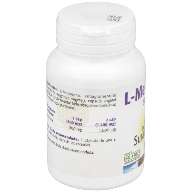 L-metionina 500mg. 50cap. | Farmacia Barata