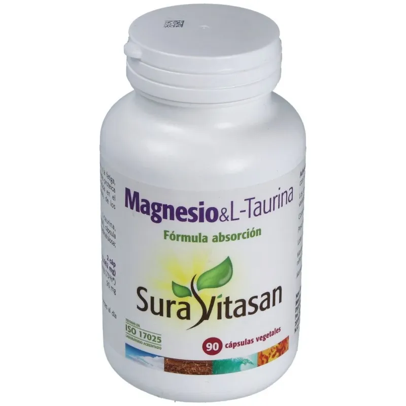 Sura vitasan magnesio y l-taurina 90 cápsulas | Farmacia Barata