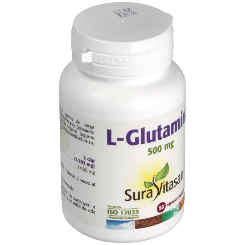 Sura vitasan glutamina 500mg 50caps | Farmacia Barata