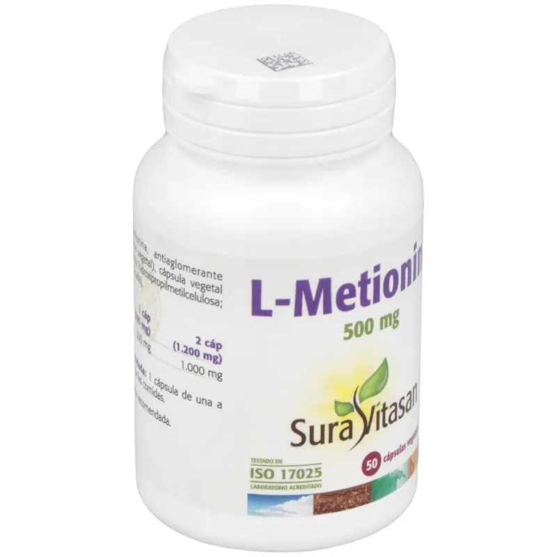 L-metionina 500mg. 50cap. | Farmacia Barata