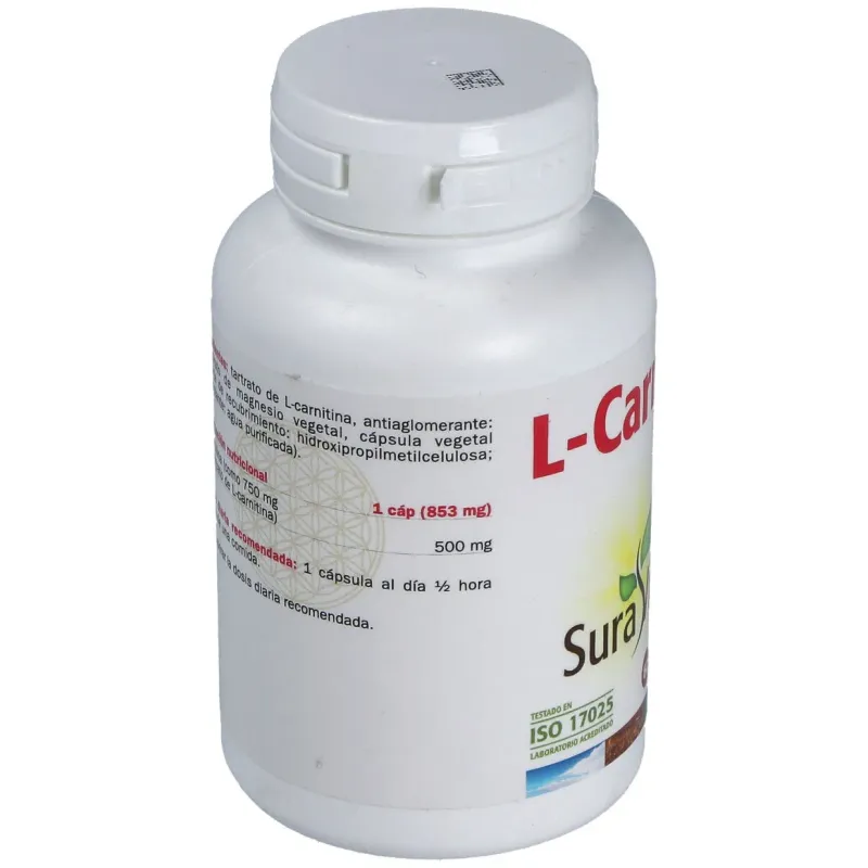 Sura vitasan l-carnitina 500mg 60caps | Farmacia Barata
