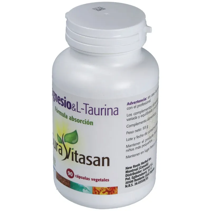 Sura vitasan magnesio y l-taurina 90 cápsulas | Farmacia Barata