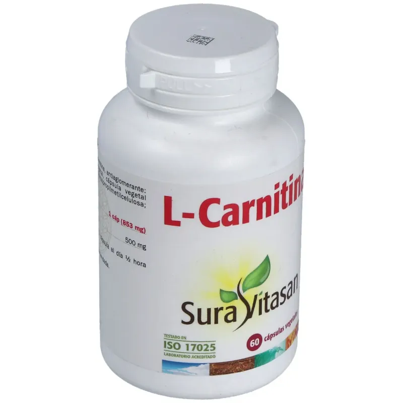 Sura vitasan l-carnitina 500mg 60caps | Farmacia Barata