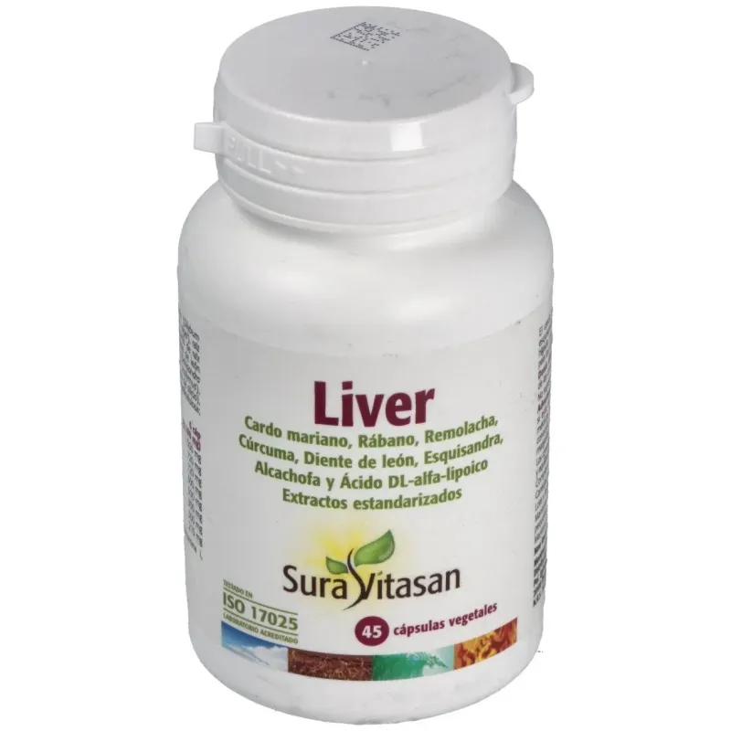 Sura vitasan liver 45 cápsulas | Farmacia Barata