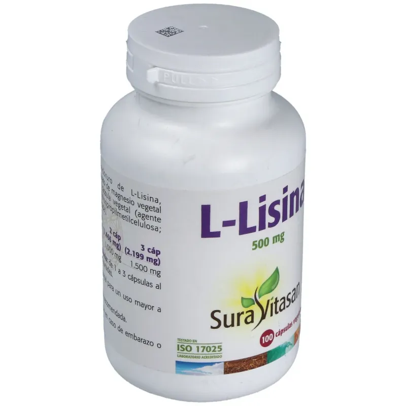 L-lisina 500mg. 100cap. | Farmacia Barata