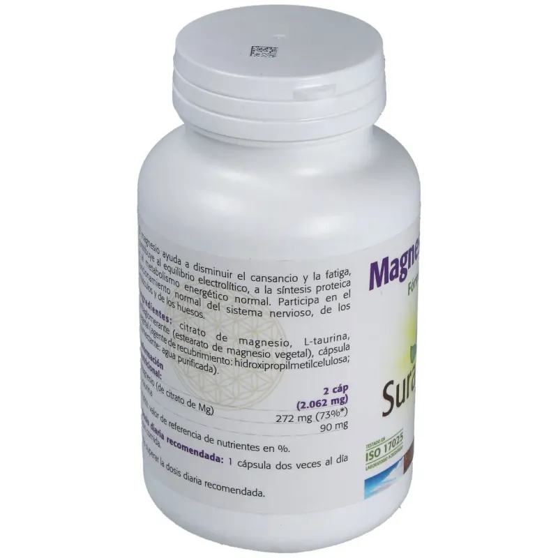 Sura vitasan magnesio y l-taurina 90 cápsulas | Farmacia Barata