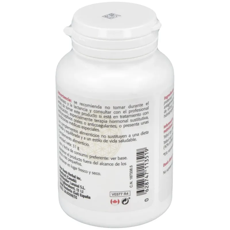 Trebol rojo 40% isoflavonas 60cap. | Farmacia Barata