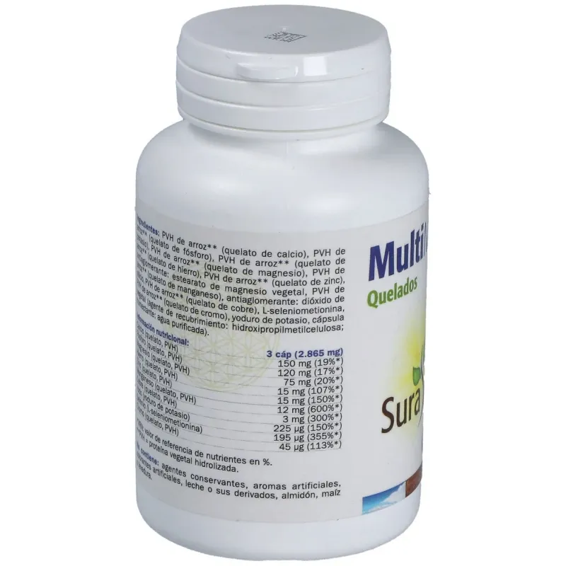 Sura vitasan multi minerales quelados 90caps | Farmacia Barata