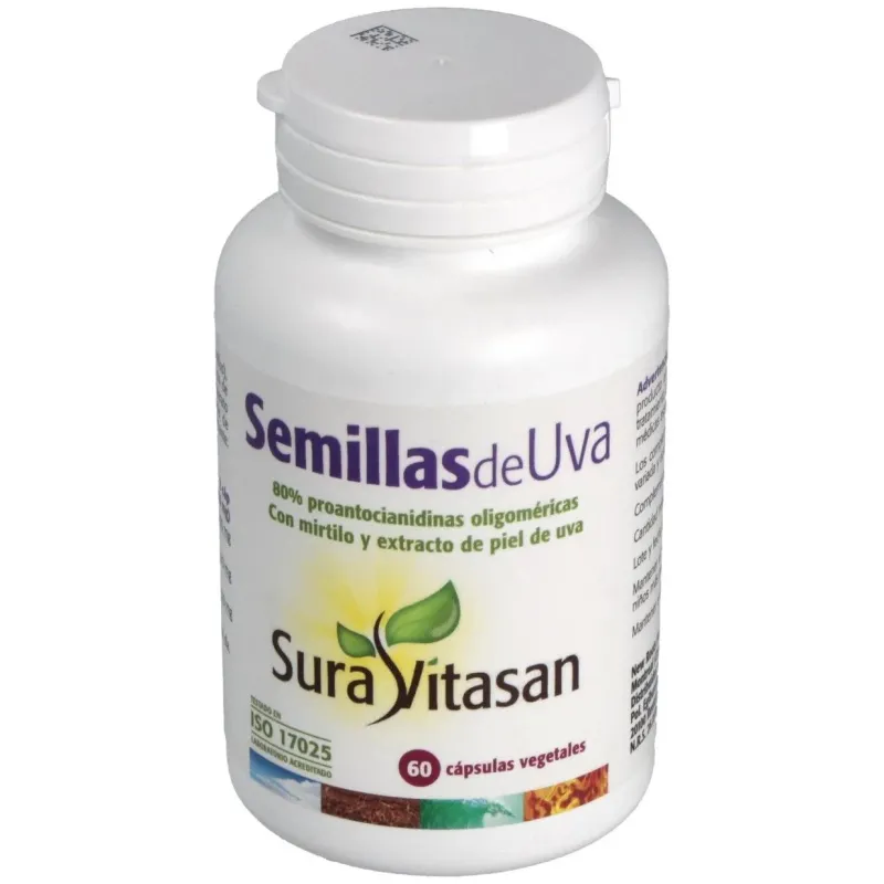Sura vitasan uva semilla 60mg 60caps | Farmacia Barata