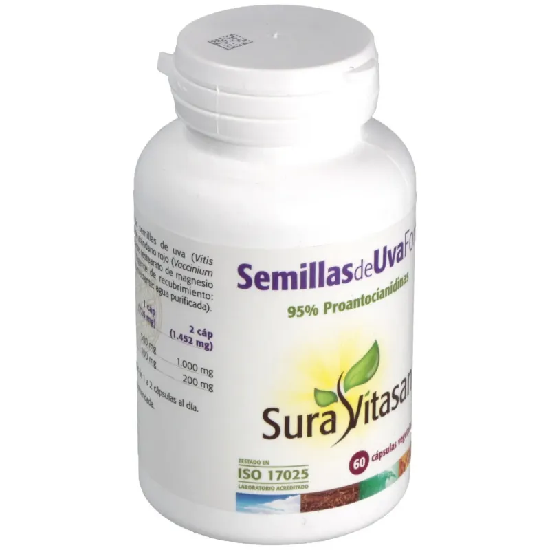 Sura vitasan uva semilla arandano forte 60caps | Farmacia Barata