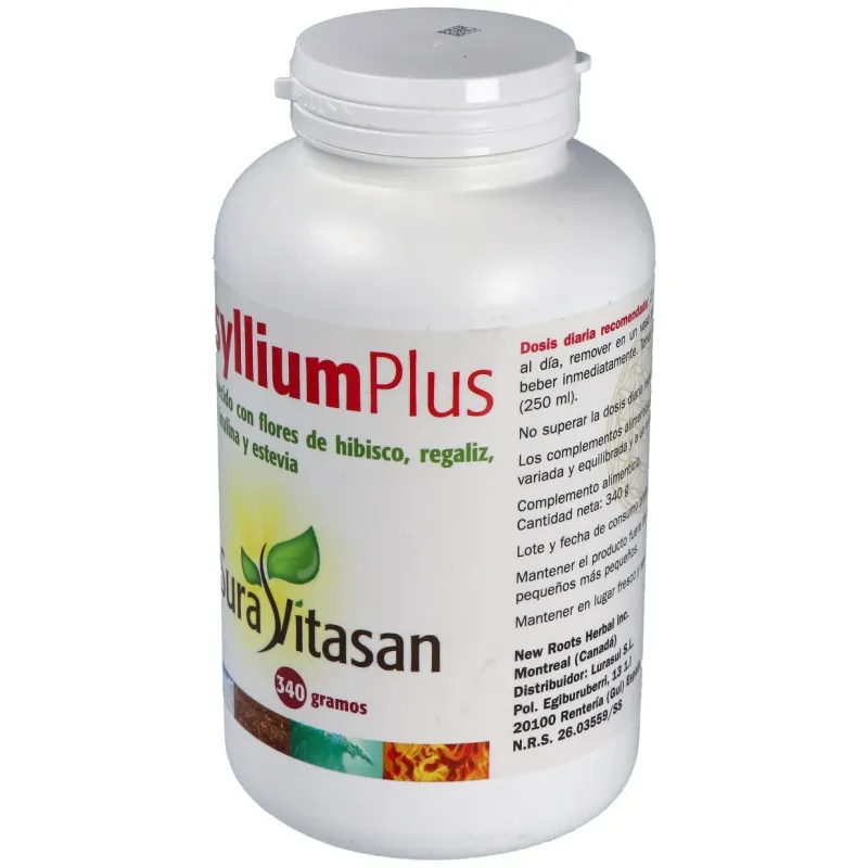Psyllium plus enriquecido con f.o.s polvo 340gr. | Farmacia Barata