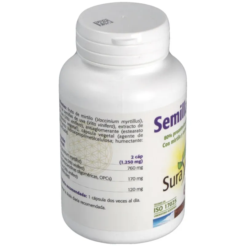Sura vitasan uva semilla 60mg 60caps | Farmacia Barata