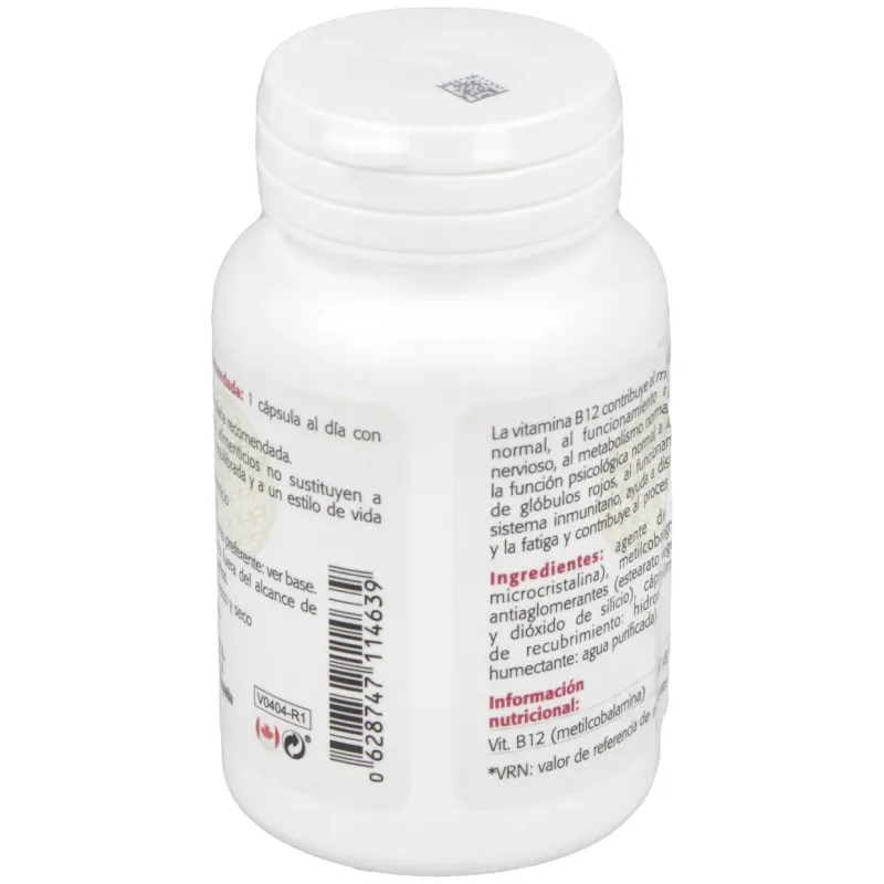 Vitamina b12 (metilcobalamina) 500mcg. 100cap. | Farmacia Barata