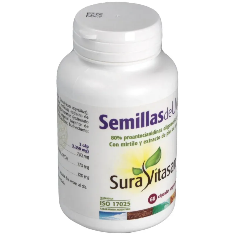 Sura vitasan uva semilla 60mg 60caps | Farmacia Barata