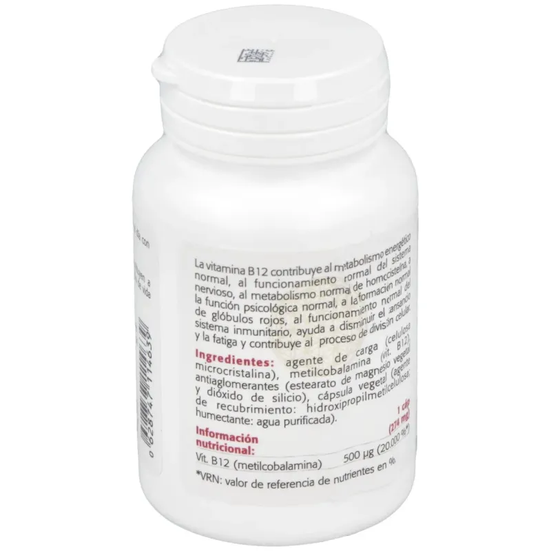 Vitamina b12 (metilcobalamina) 500mcg. 100cap. | Farmacia Barata