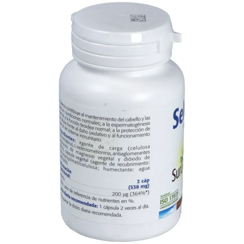 Selenio l-selenometionina 100mcg. 100cap. | Farmacia Barata