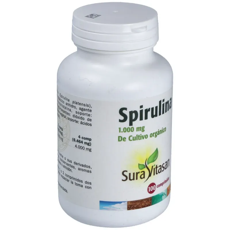 Sura vitasan espirulina 1000mg 100comp | Farmacia Barata