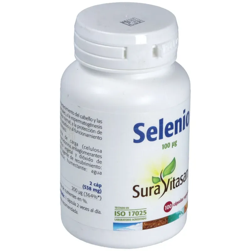 Selenio l-selenometionina 100mcg. 100cap. | Farmacia Barata