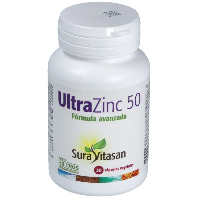 Sura vitasan ultra zinc 50mg 30 cápsulas | Farmacia Barata