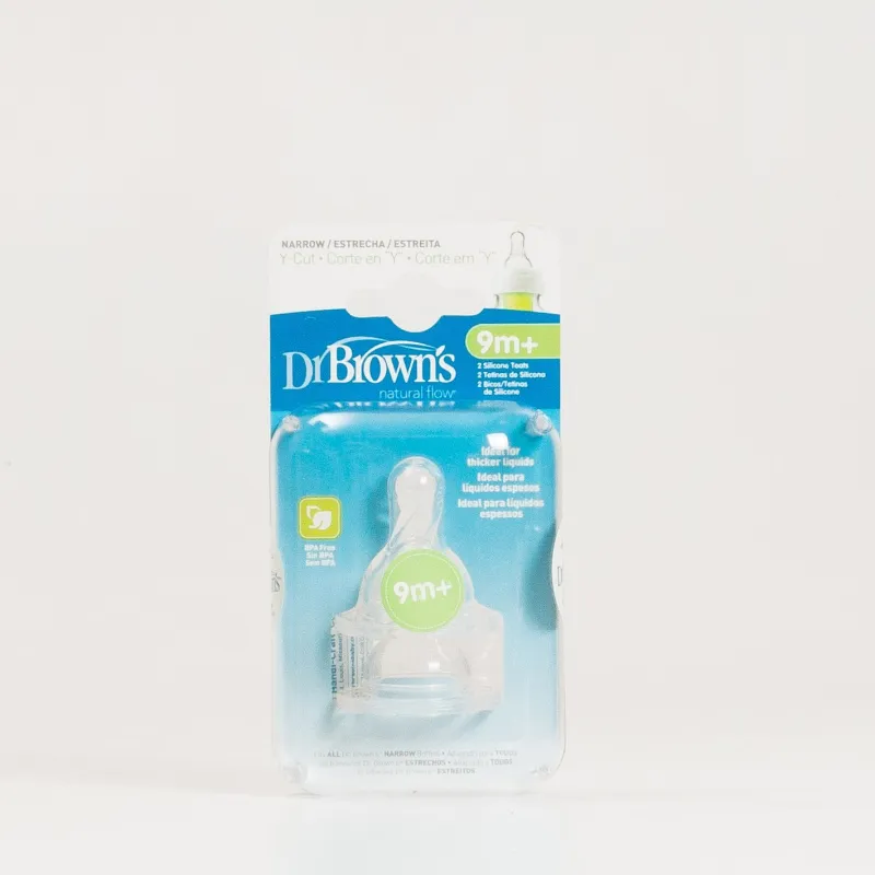 Dr Brown´s Tetina Estrecha 9M+ Y, 2U. Dr Brown´s Tetina Estrecha 9M+ Y, 2U.