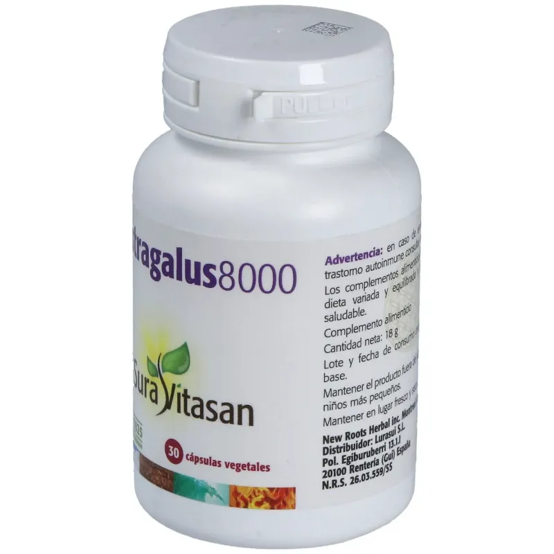 Sura vitasan astrágalus 8000 30 cápsulas | Farmacia Barata