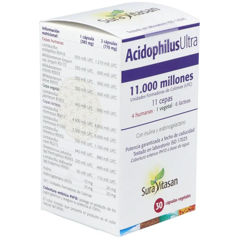 Sura vitasan acidophilus ultra 30 cápsulas | Farmacia Barata Sura vitasan acidophilus ultra 30 cápsulas | Farmacia Barata