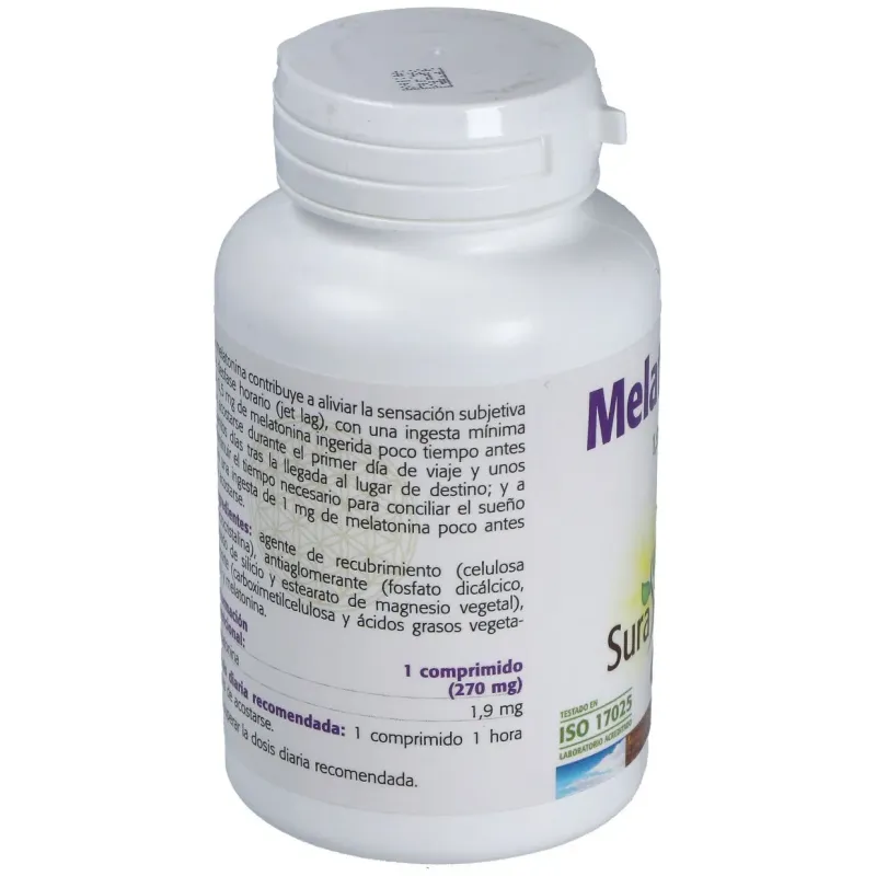 Sura vitasan melatonina 1_9mg 60comp | Farmacia Barata
