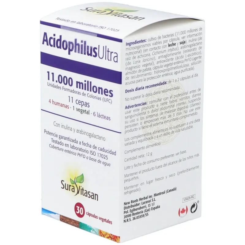 Sura vitasan acidophilus ultra 30 cápsulas | Farmacia Barata Sura vitasan acidophilus ultra 30 cápsulas | Farmacia Barata