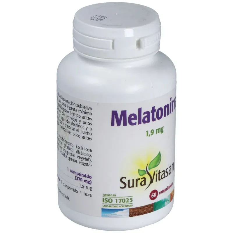 Sura vitasan melatonina 1_9mg 60comp | Farmacia Barata