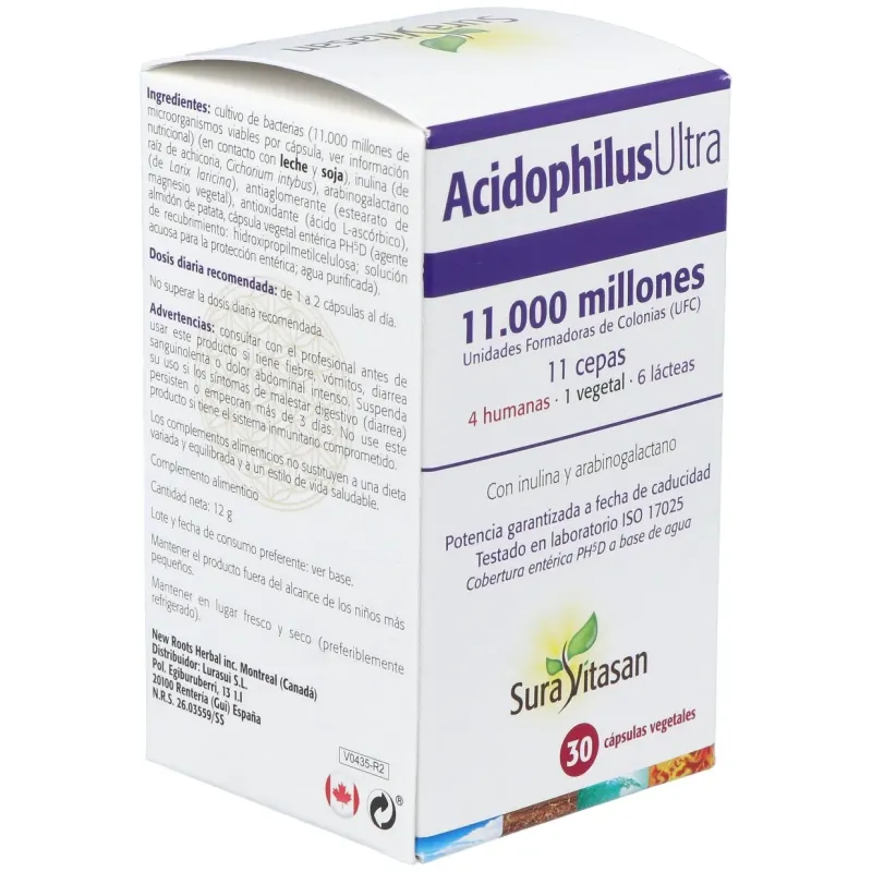 Sura vitasan acidophilus ultra 30 cápsulas | Farmacia Barata Sura vitasan acidophilus ultra 30 cápsulas | Farmacia Barata