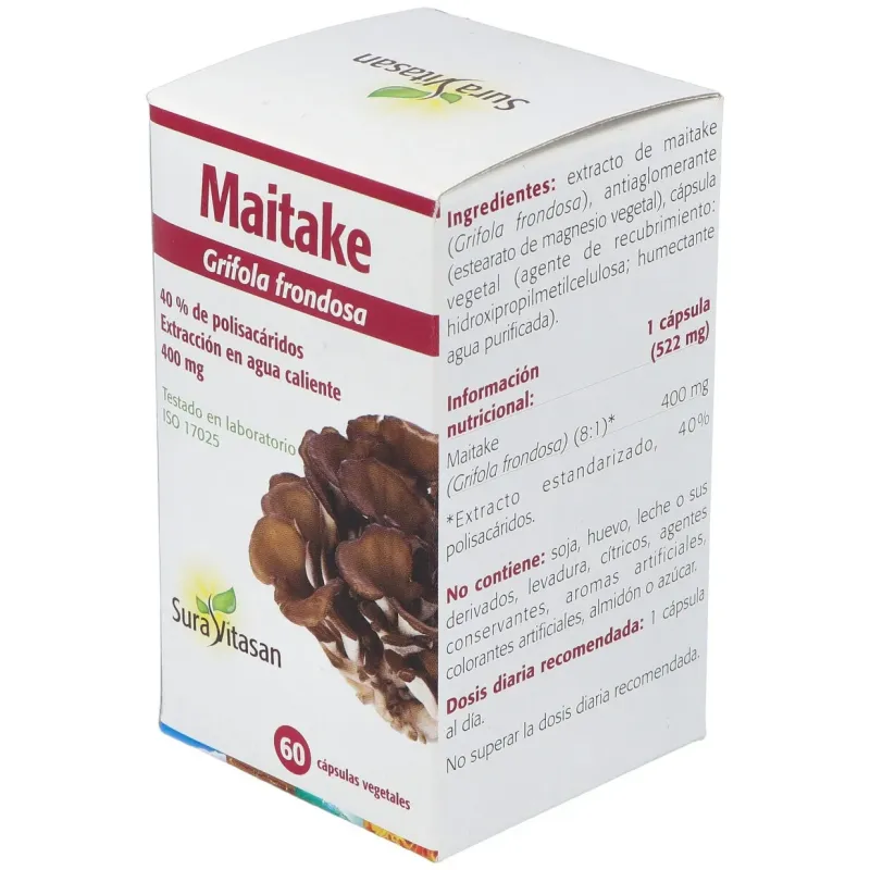 Sura vitasan maitake 60caps | Farmacia Barata