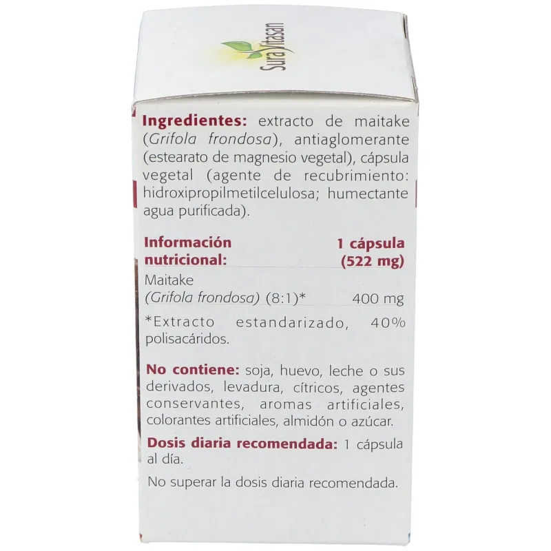 Sura vitasan maitake 60caps | Farmacia Barata