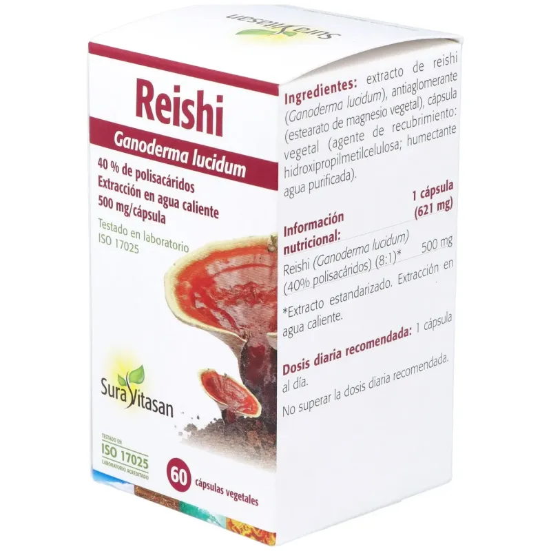 Sura vitasan reishi 500mg 60caps | Farmacia Barata Sura vitasan reishi 500mg 60caps | Farmacia Barata