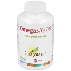 Sura Vitasan Omega 3/6/7/9, 90 perlas
