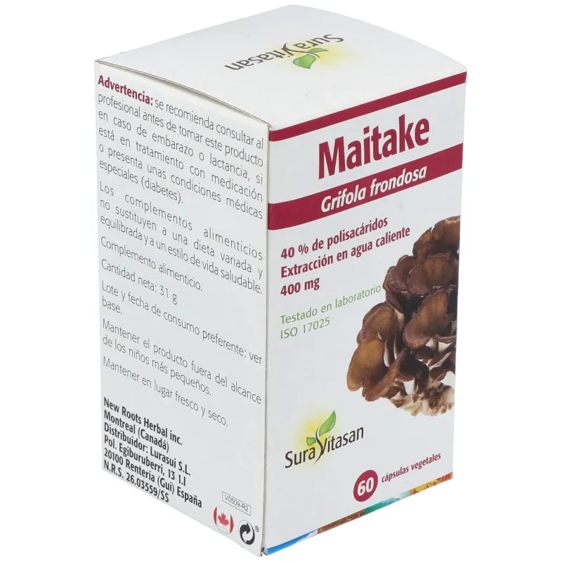 Sura vitasan maitake 60caps | Farmacia Barata