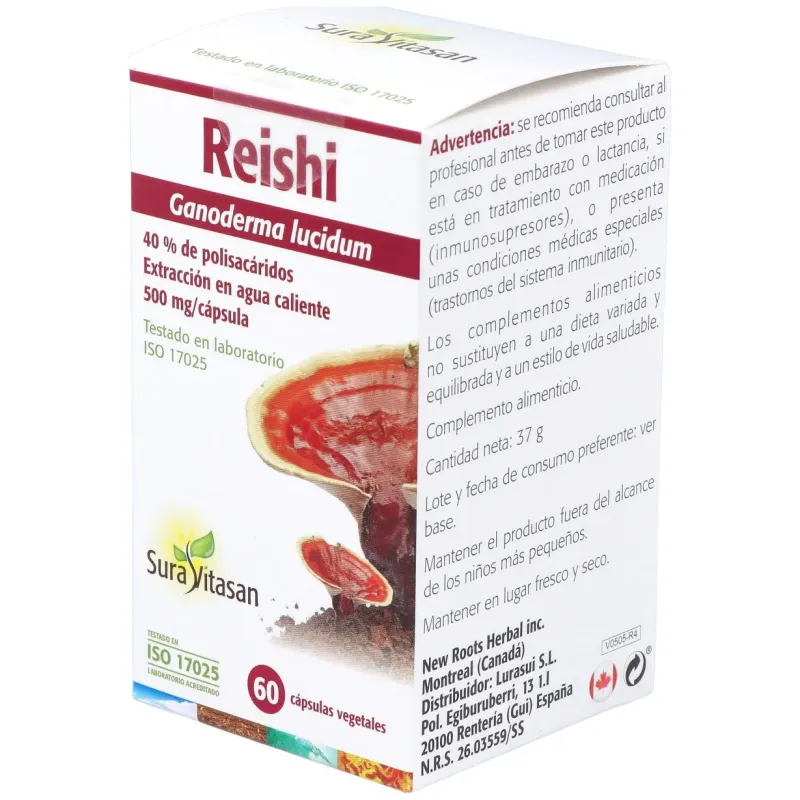 Sura vitasan reishi 500mg 60caps | Farmacia Barata Sura vitasan reishi 500mg 60caps | Farmacia Barata