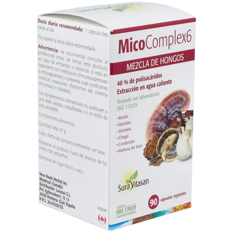 Sura vitasan mico complex 6 90 cápsulas | Farmacia Barata