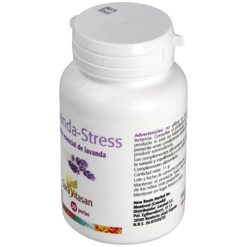 Sura vitasan lavanda-stress 30 perlas | Farmacia Barata