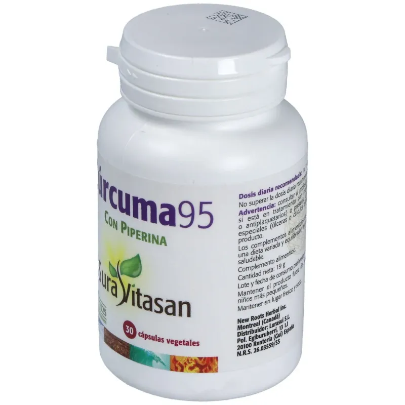 Sura vitasan cúrcuma 95 30 cápsulas | Farmacia Barata