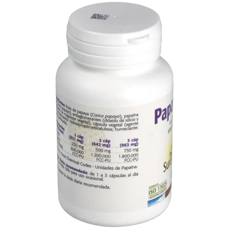 Sura vitasan papaya max 100caps | Farmacia Barata