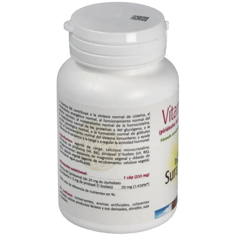 Sura vitasan vitamina b6 60caps | Farmacia Barata